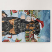Puzzle Doberman Winter Wonderland Christmas Joy (Horizontal)