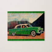 Puzzle Dodge Royal V8 1954 en vert (Horizontal)