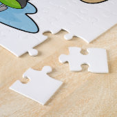 Puzzle Dog at Ice skating with Ice skates (Côté)