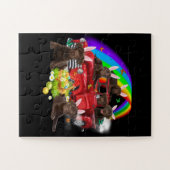 Puzzle Dog Lover | Bunny Chocolate Labrador Easter Day (Horizontal)