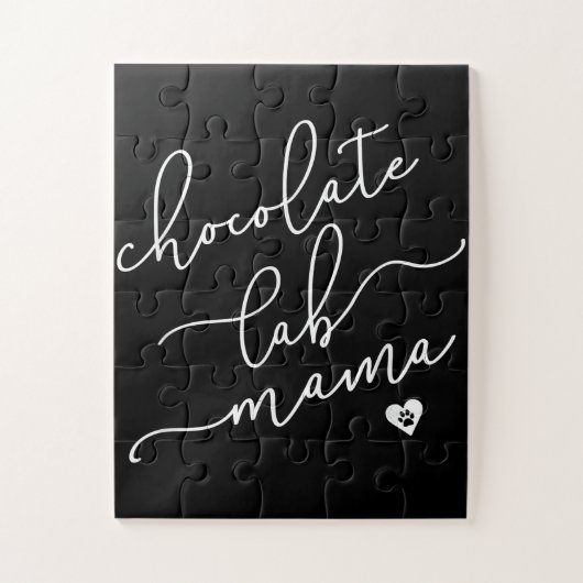 Puzzle Dog Lover Chocolate lab Mama (Vertical)