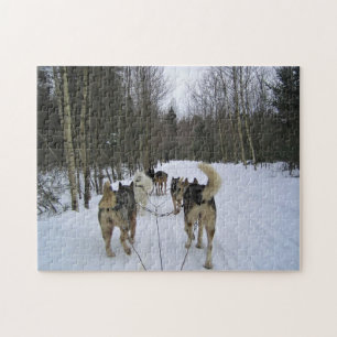 Puzzle Dog Sledding à Québec, Canada