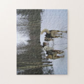 Puzzle Dog Sledding à Québec, Canada (Vertical)