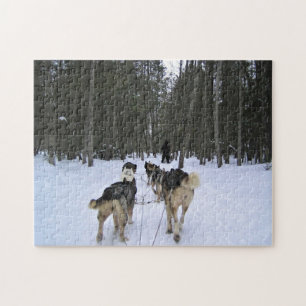 Puzzle Dog Sledding à Québec, Canada