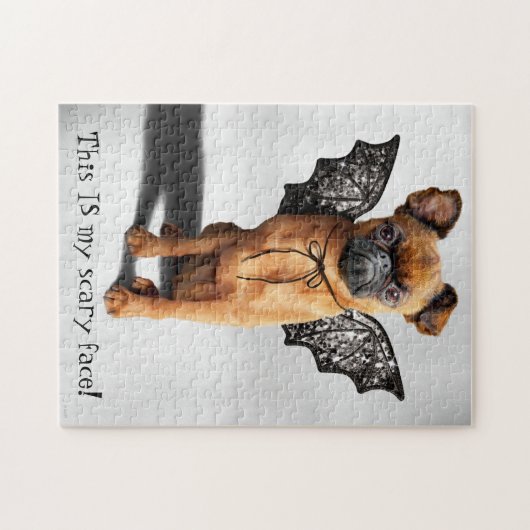 Puzzle Dog With Bat Wings (Horizontal)