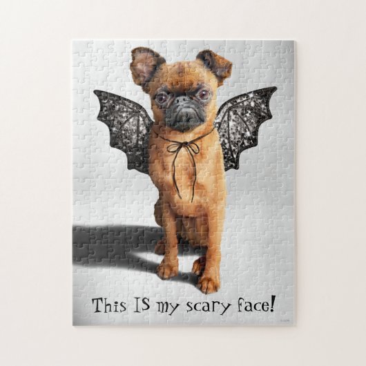 Puzzle Dog With Bat Wings (Vertical)