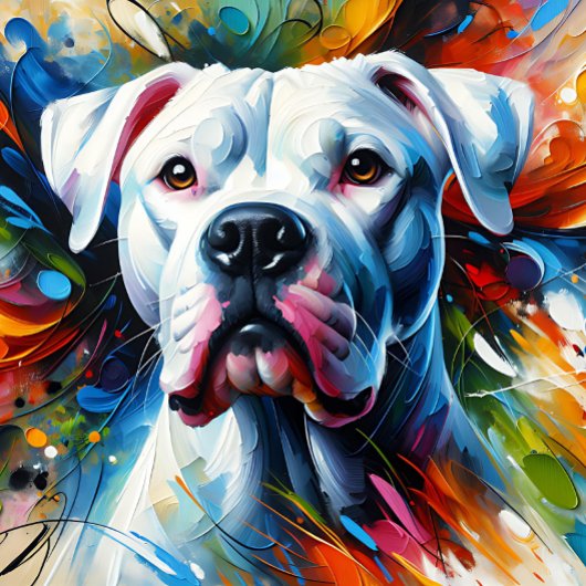 Puzzle Dogo Argentino Chien Acrylique Impression | Coloré