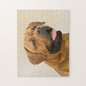 Puzzle Dogue de Bordeaux Peinture - Cute Original Dog Art (Vertical)