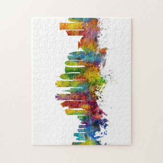 Puzzle Doha Qatar Skyline (Vertical)