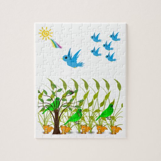 Puzzle d'oiseaux (Vertical)