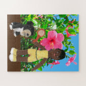 Puzzle - Dolls en Hibiscus Legpuzzel (Horizontaal)