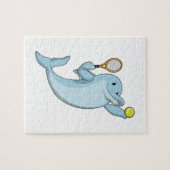 Puzzle Dolphin at tennis (Horizontal)