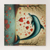 Puzzle Dolphin Love 3 (Horizontal)
