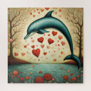 Puzzle Dolphin Love 3