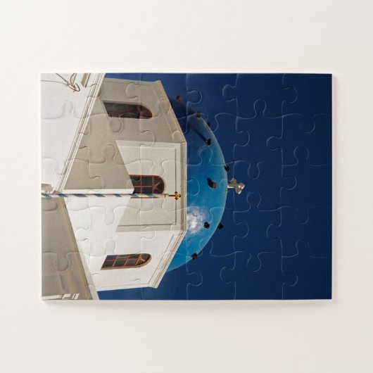 Puzzle Dôme bleu, Santorin, Grèce 30-pc (Horizontal)