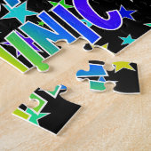 Puzzle "DOMINIC" First Name, Fun "HAPPY BIRTHDAY" (Côté)