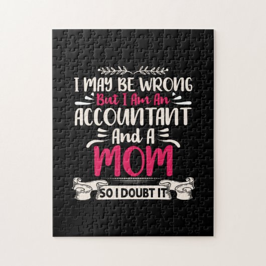 Puzzle Don comptable | Accoutant Et Maman (Vertical)