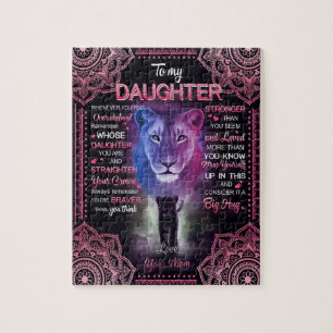 Puzzle Don de fille Lettre À Ma Fille De Maman