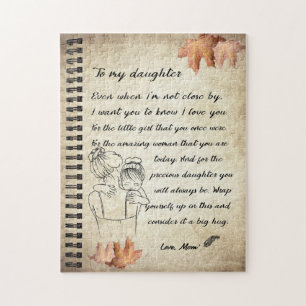 Puzzle Don de fille Lettre À Ma Fille De Maman