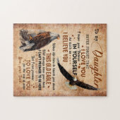 Puzzle Don de fille | Lettre À Ma Fille De Papa (Horizontal)