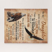 Puzzle Don de fille | Lettre À Ma Fille De Papa (Horizontal)