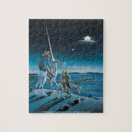 Puzzle Don don Quichotte et Sancho - bande dessinée (Vertical)