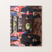Puzzle Donald Trump Avec Kim Jong Un À Singapour (Vertical)