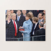 Puzzle Donald Trump est juré dedans comme président (Horizontal)
