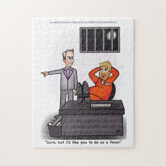 Puzzle Donald Trump - Le casse-tête de la scie à dessin (Vertical)