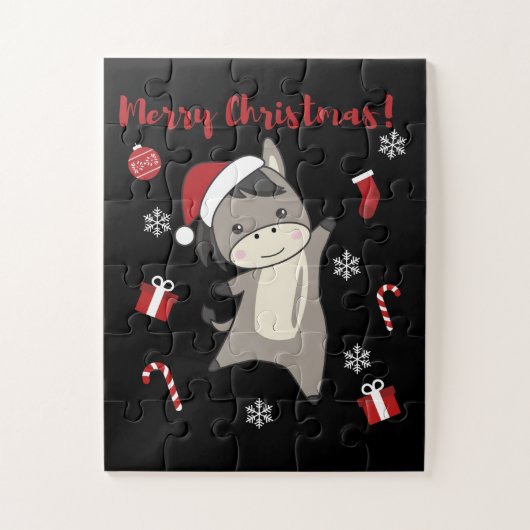 Puzzle Donkey Christmas Donkeys (Vertical)