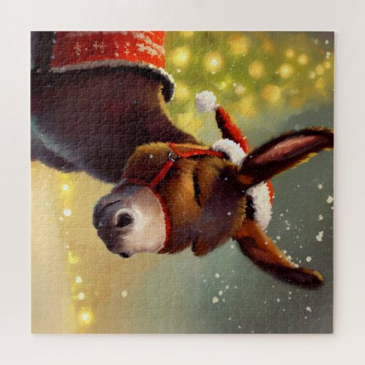 Puzzle Donkey de Noël (4) (Horizontal)