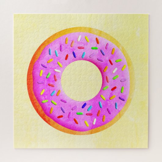 Puzzle Donut With Sprinkles Drawing (Horizontal)