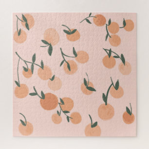 Puzzle Doodart : Orange Cherry Vintage Motif