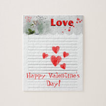 Doodle de coeur sur la note Pad Carte Saint-Valent