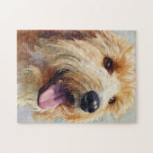 Puzzle Doodle doré abricot aquarelle (Horizontal)
