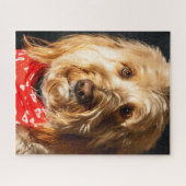 Puzzle Doodle doré Chien chiot (Horizontal)