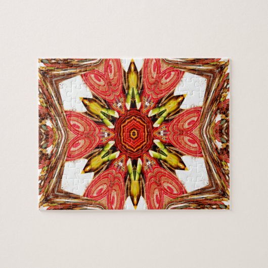 Puzzle Doodle Floral Art Imprimer (Horizontal)