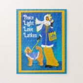 Puzzle Doodle Hannukah Art Nouveau Déco Chien (Vertical)