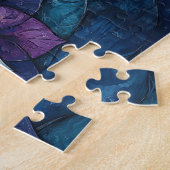 Puzzle Doodle Mandala bleu et violet (Côté)