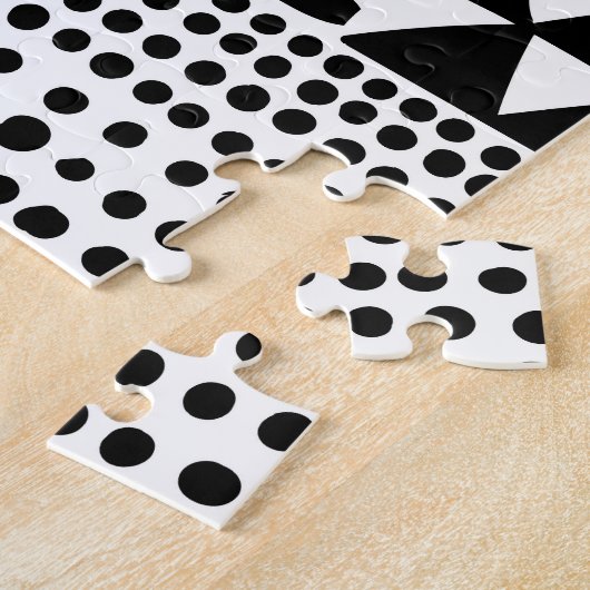 Puzzle Doodle noir blanc : Ethnic Seamless (Côté)