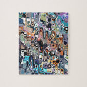 Puzzle Doodle numérique Abstrait 2 (Vertical)