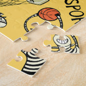 Puzzle Doodles de Courtside : Zebra Basketball Fantasia (Côté)