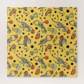 Puzzle Doodles de Courtside : Zebra Basketball Fantasia (Horizontal)