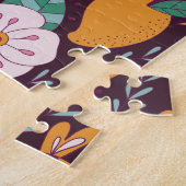 Puzzle Doodles de fruits, décoration d'été dessinée à la (Côté)