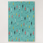 Puzzle Doodles de poissons modernes (Vertical)