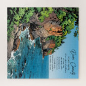 Puzzle Door County, Wisconsin Illustration and Poem (Horizontal)