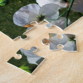 Puzzle d'orange et de fleurs blanches (Côté)