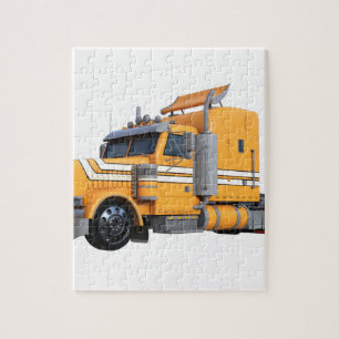 Puzzle D'orange remorque de tracteur semi