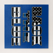 Puzzle Dos Bleu (Horizontal)