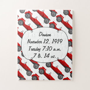 Puzzle Dossier de naissance de bébé classique personnalis